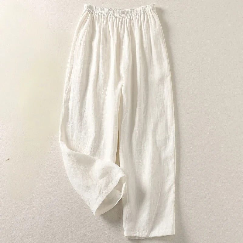 Amalia™ | Fluid Cotton and Linen Pants
