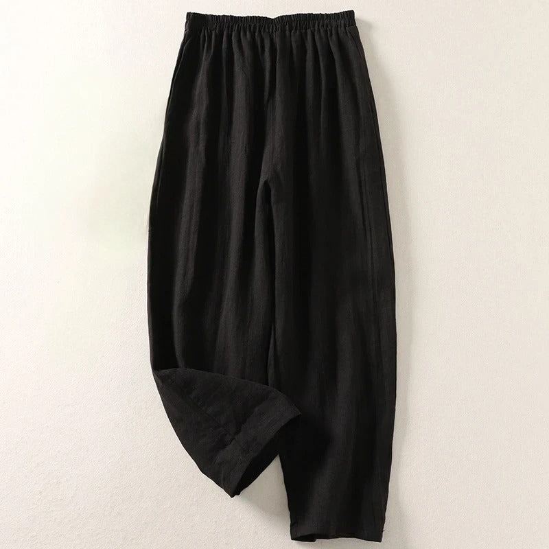 Amalia™ | Fluid Cotton and Linen Pants