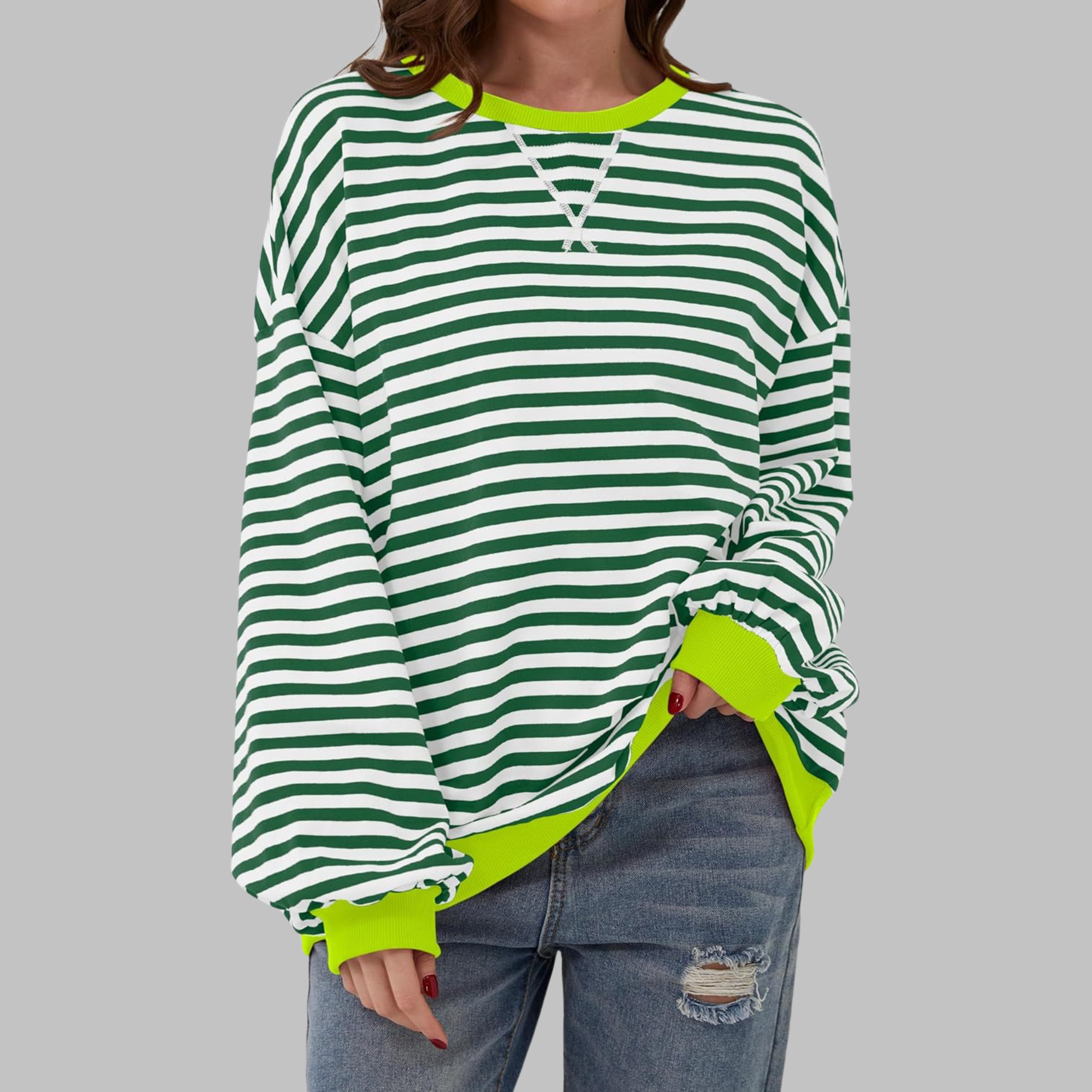 LUKA – RELAXED STRIPED SWEATSHIRT