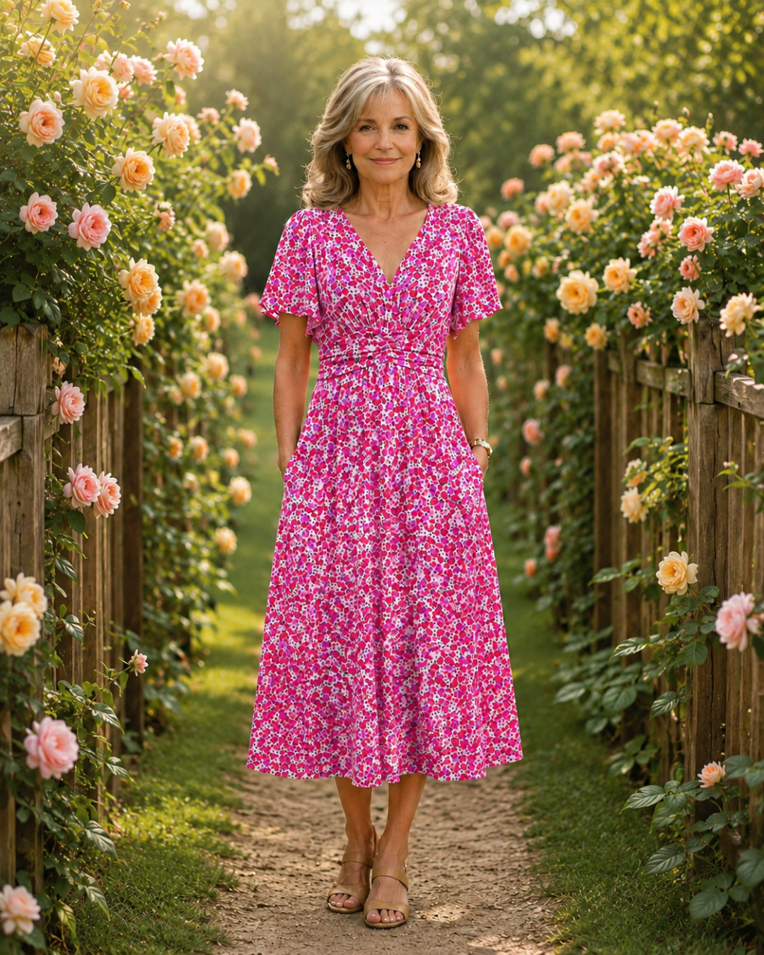 ALICE – FLORAL A LINE SUMMER DRESS