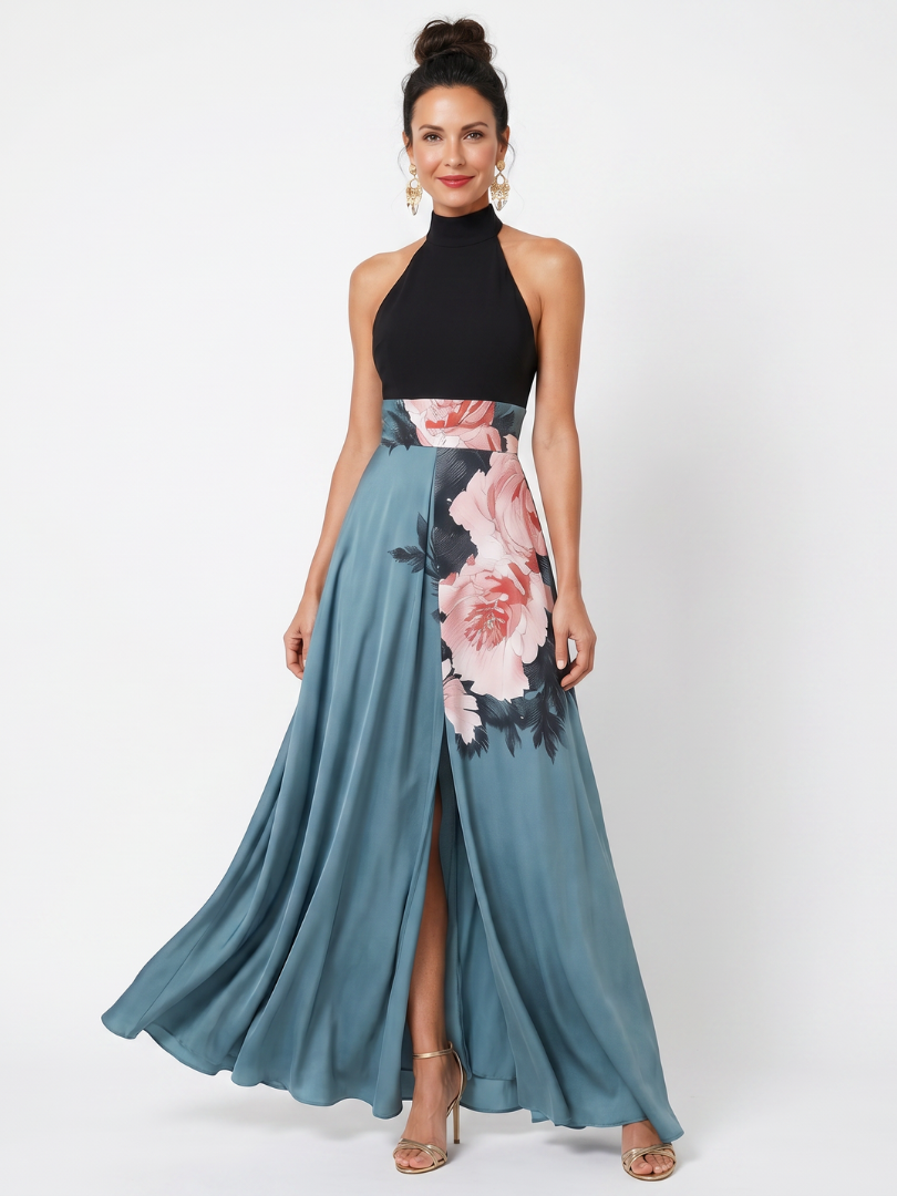 OLYMPAS | FLORAL MAXI DRESS FOR WOMEN