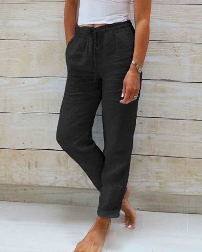 JUDITH - RELAXED DRAWSTRING TROUSERS