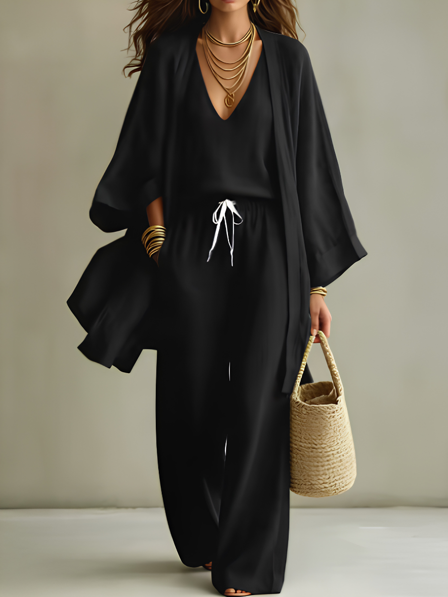 ISABELLE | CASUAL 3-PIECE LINEN SET FOR WOMEN