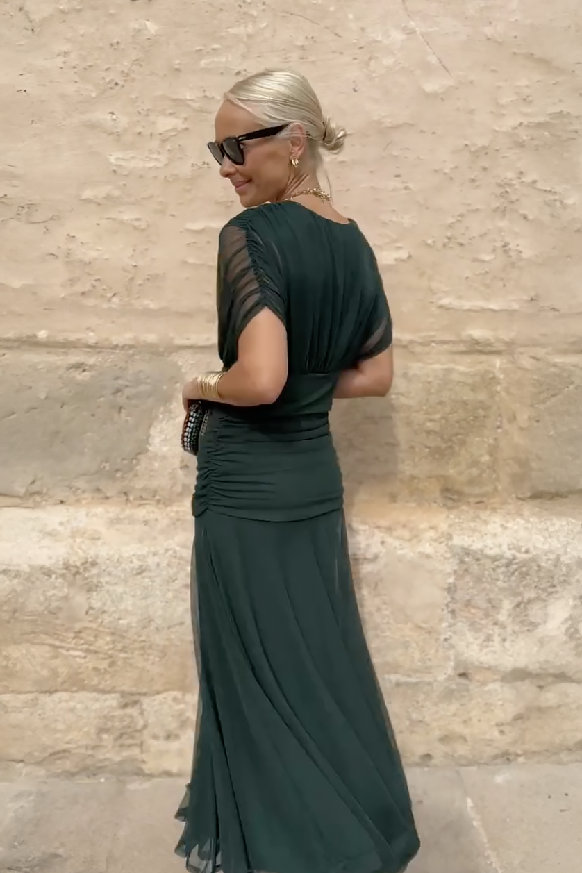 SANTANA | ELEGANT SILK-LOOK DRESS FOR WOMEN