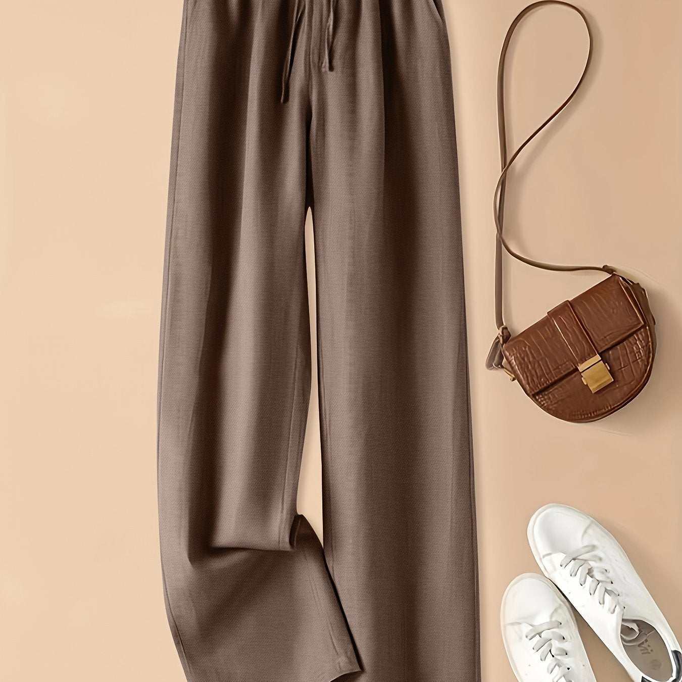COLETTE - WIDE LEG DRAWSTRING TROUSERS