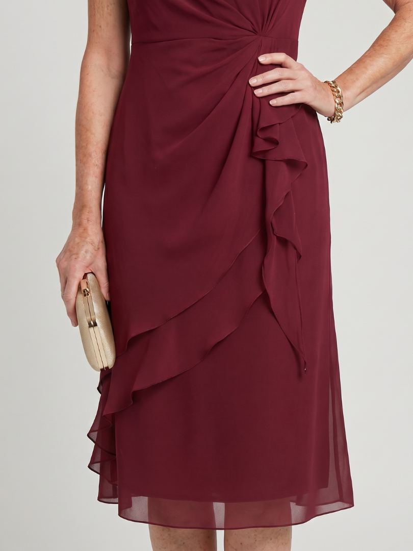 SARA | ELEGANT CHIFFON MIDI DRESS FOR WOMEN