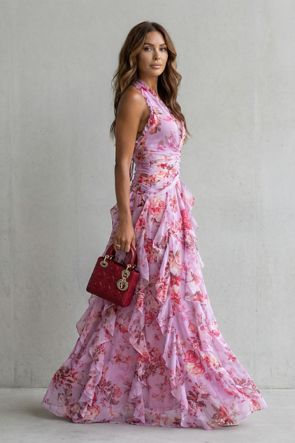 AURORA | HALTER MAXI DRESS FOR WOMEN