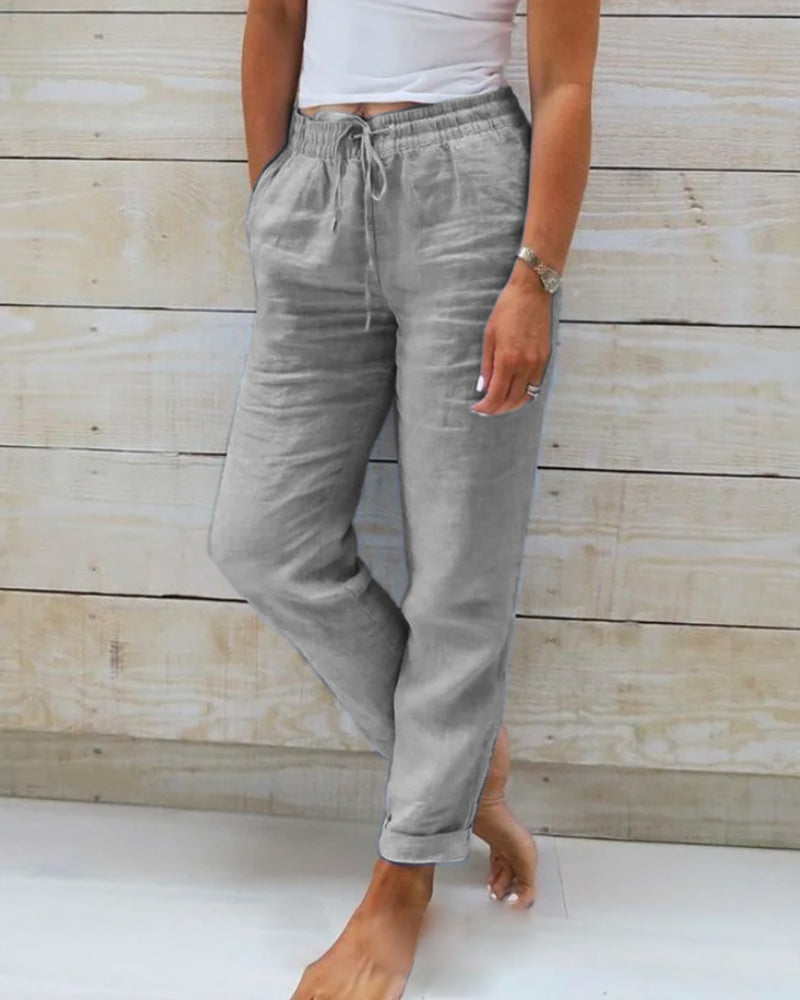 JUDITH - RELAXED DRAWSTRING TROUSERS