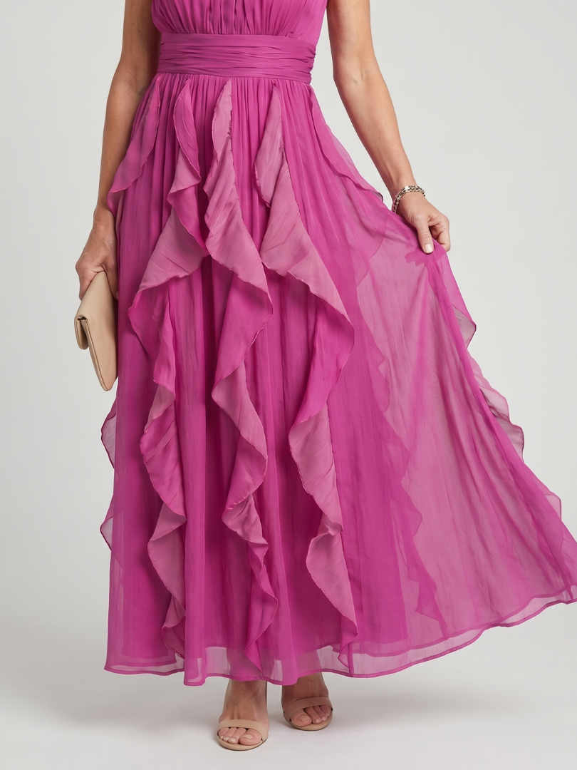 OREA | RUFFLE MAXI DRESS FOR WOMEN