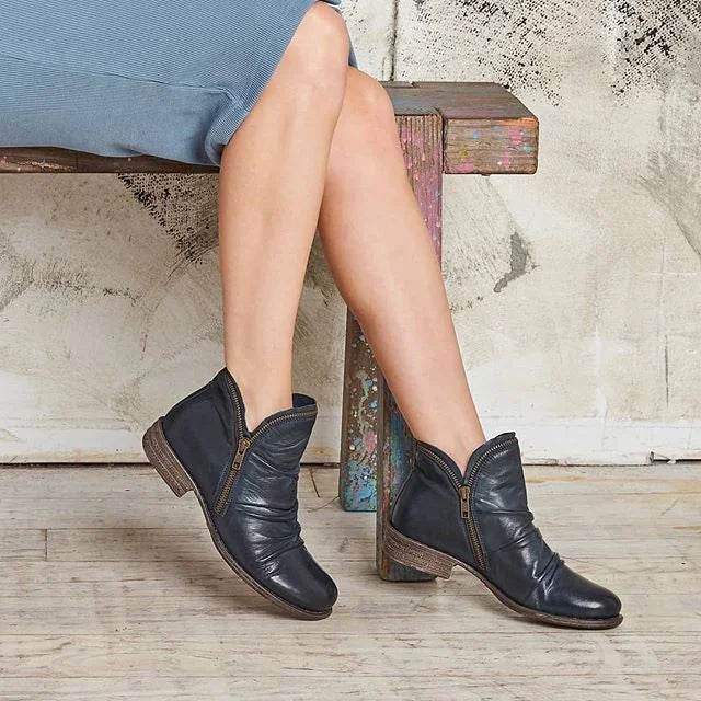 BROOKE | WATERPROOF ZIP ANKLE BOOTS FOR WOMEN