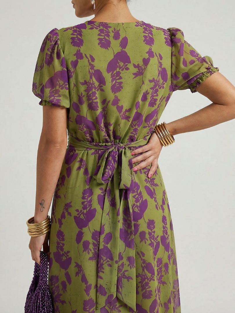 VIREL | FLORAL MIDI DRESS FOR WOMEN