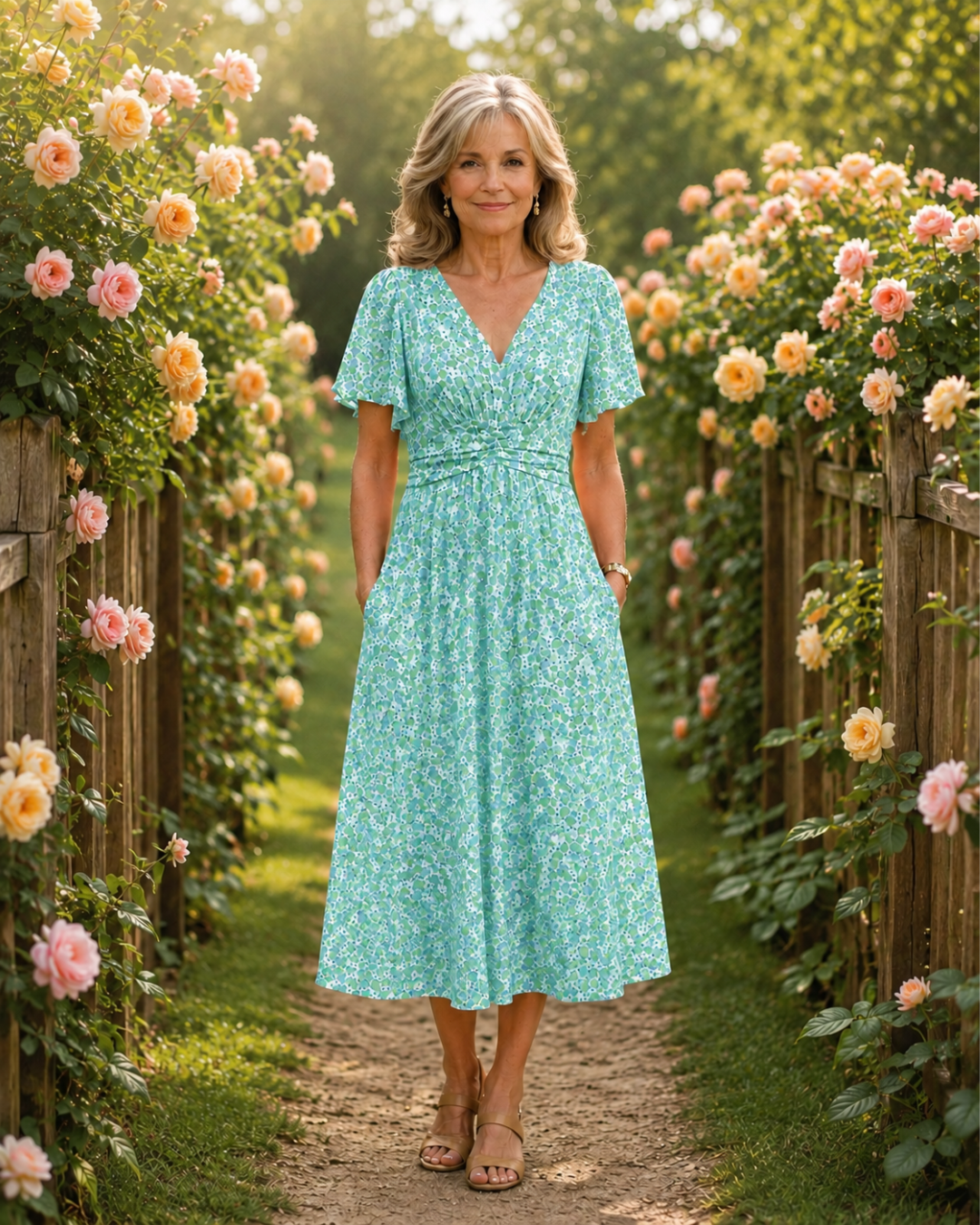 ALICE – FLORAL A LINE SUMMER DRESS