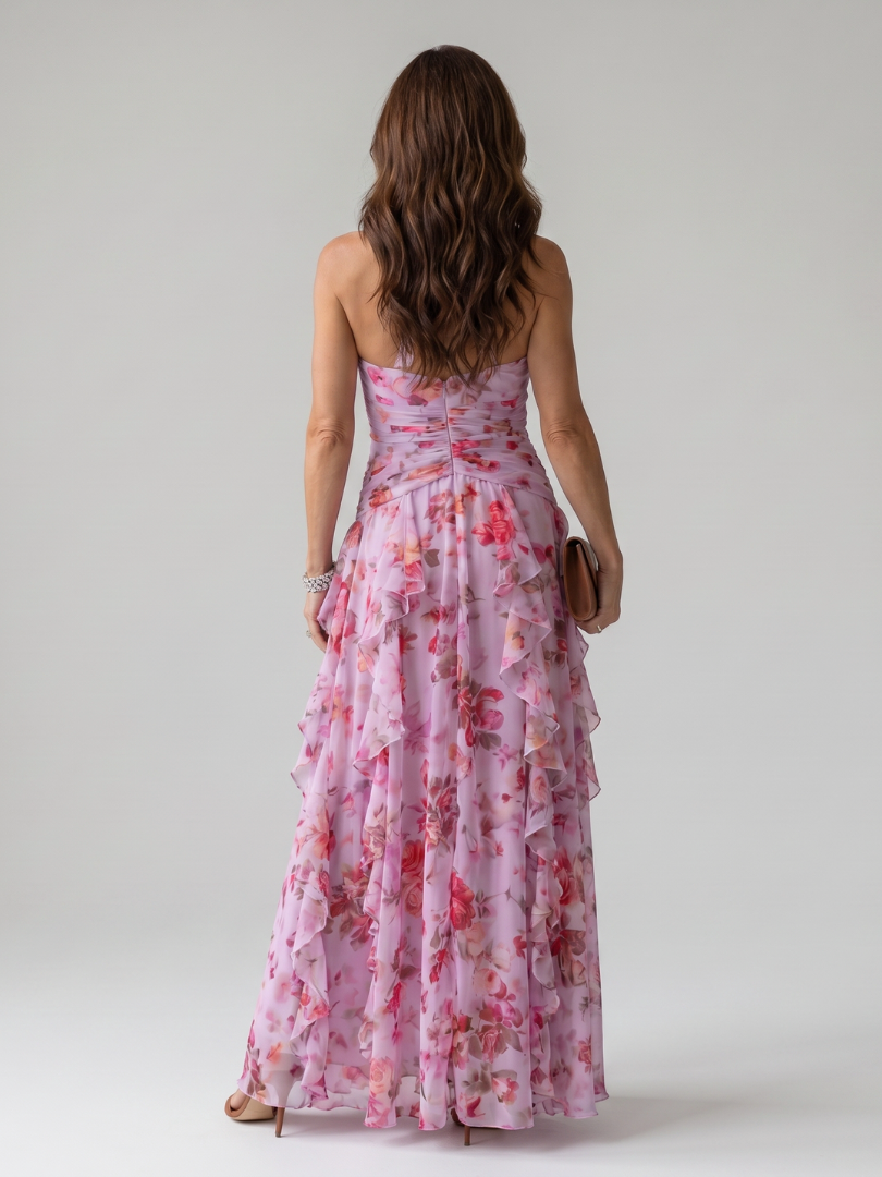 NORI | FLORAL HALTER MAXI DRESS FOR WOMEN