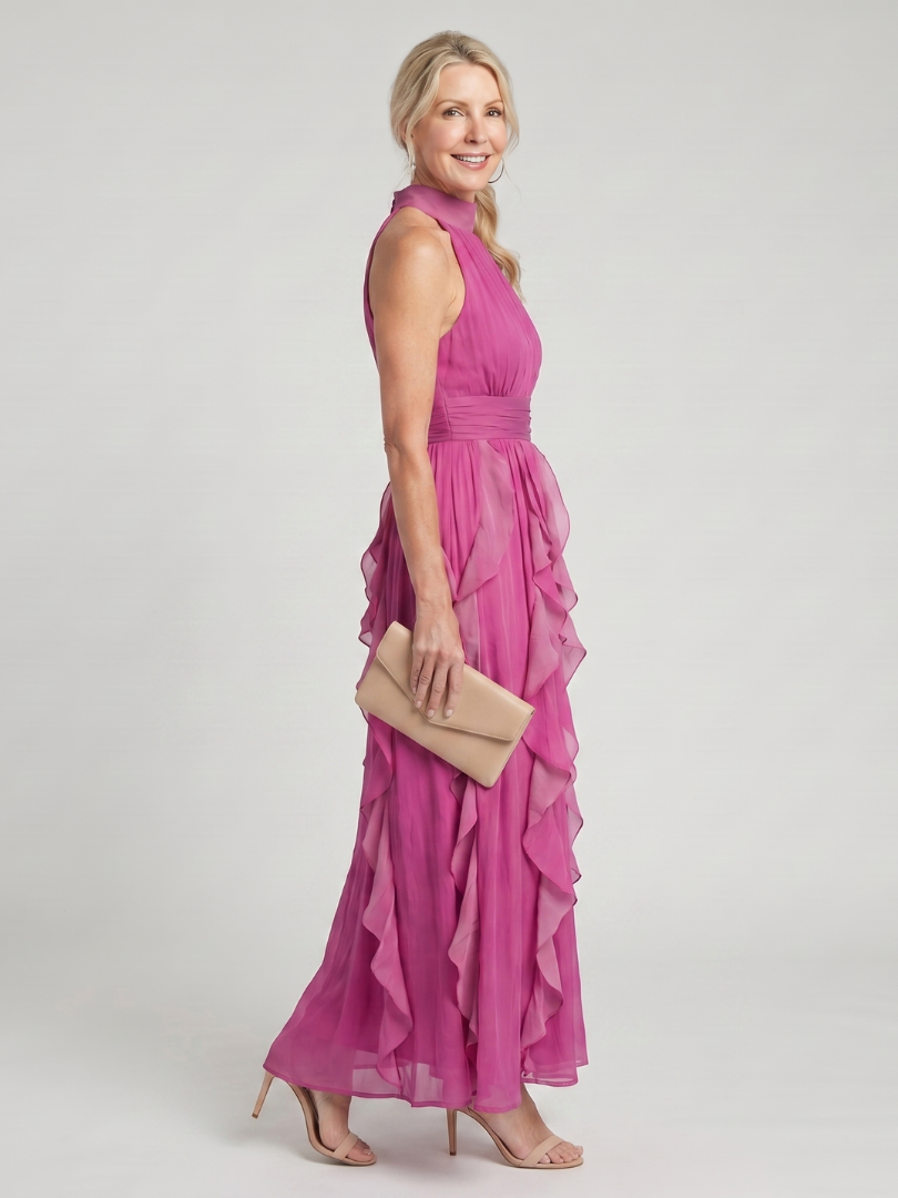 OREA | RUFFLE MAXI DRESS FOR WOMEN