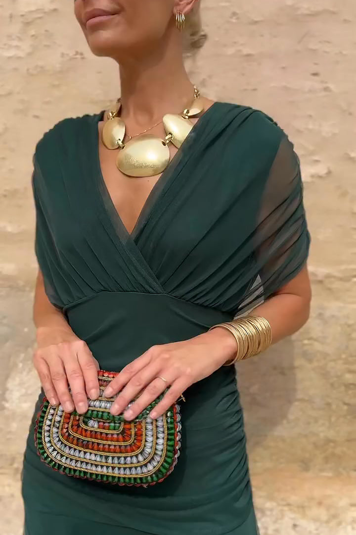 SANTANA | ELEGANT SILK-LOOK DRESS FOR WOMEN