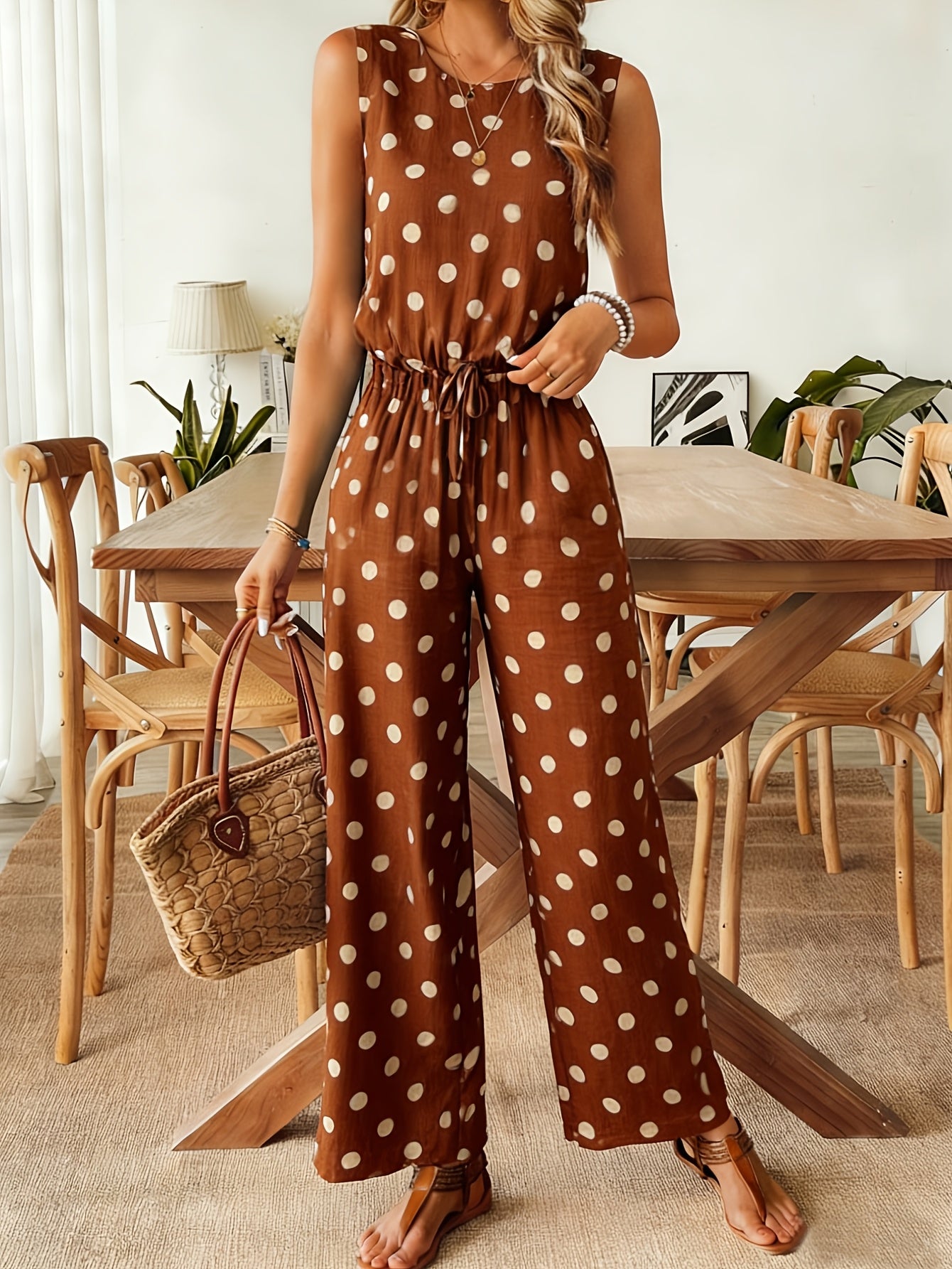 AMARA – POLKA DOT SUMMER JUMPSUIT