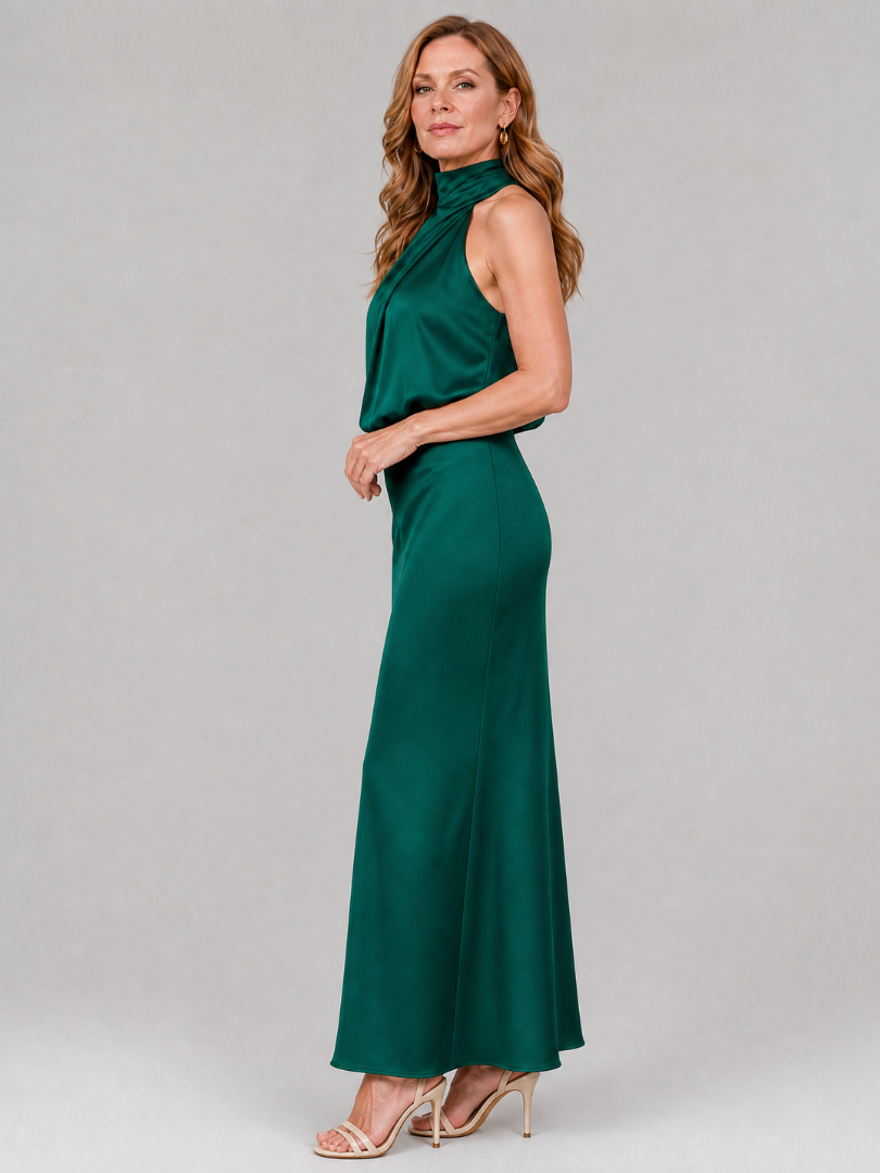 NOPAL | DRAPED MIDI DRESS FOR WOMEN