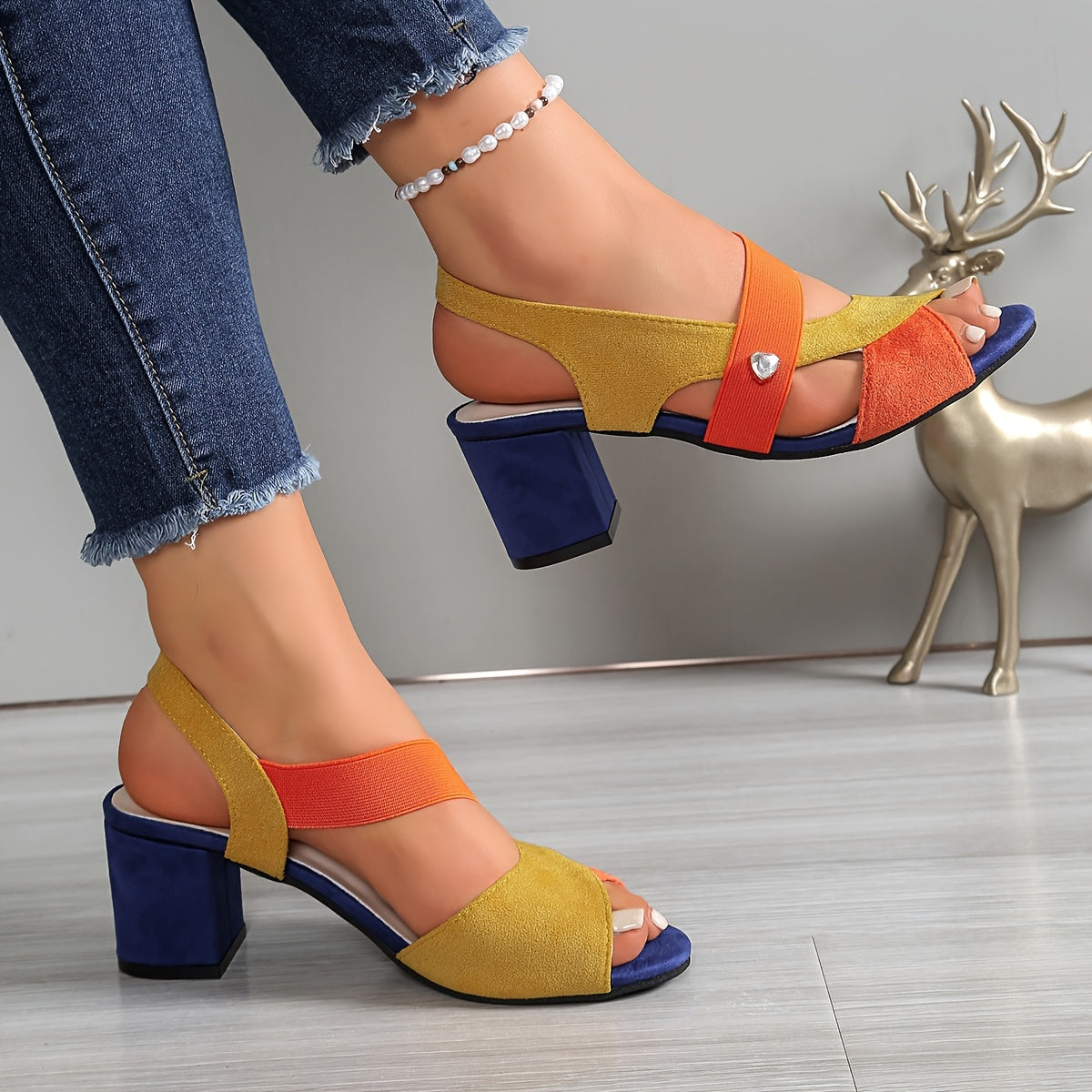 LINDA - ORTHOPAEDIC COMFORT BLOCK HEELS