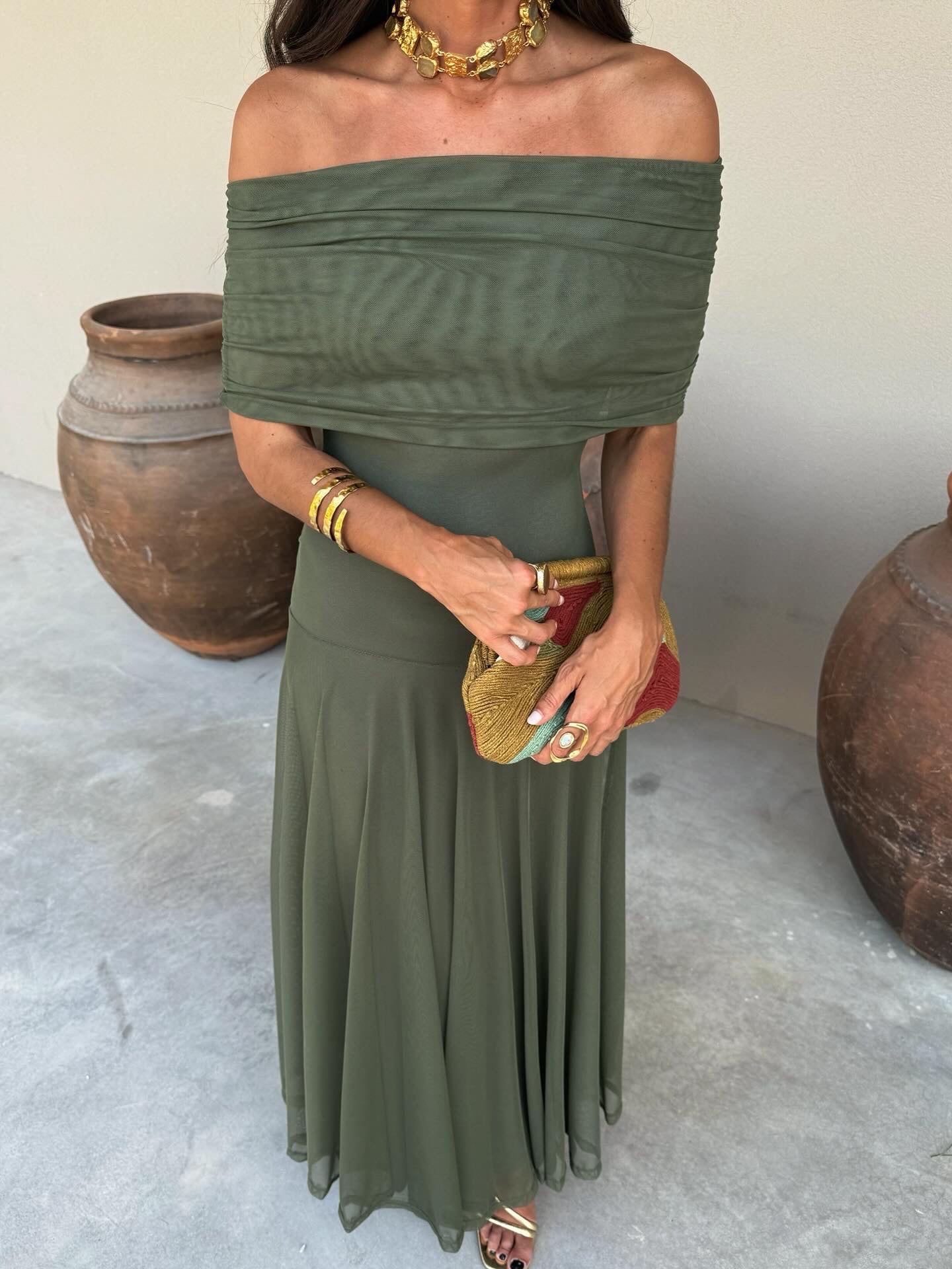 SIMBA | ELEGANT TULLE MAXI DRESS FOR WOMEN
