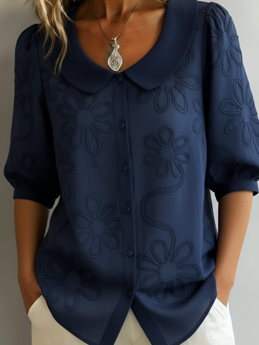 AURÉLIE – LIGHTWEIGHT FLORAL BLOUSE