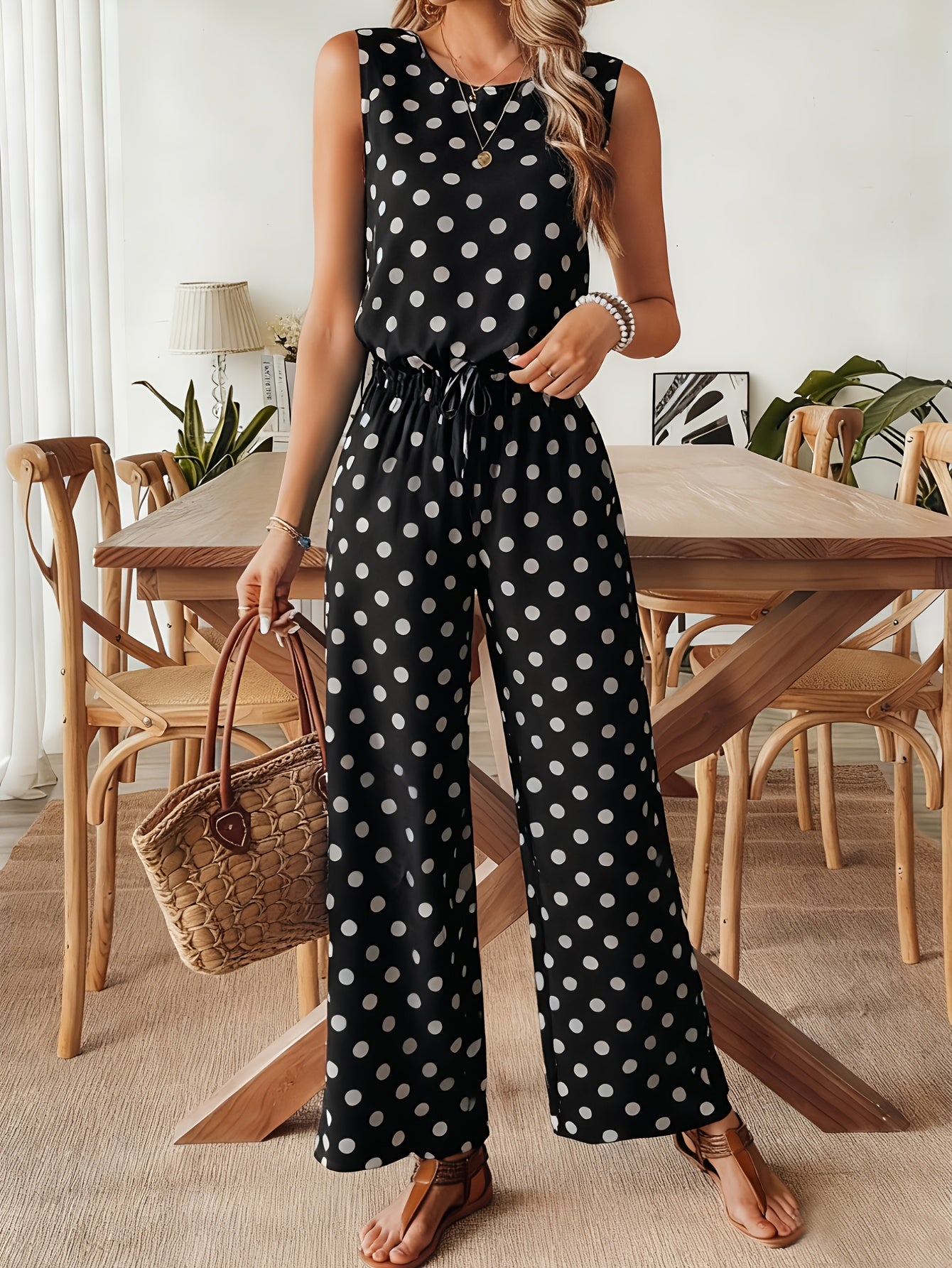 AMARA – POLKA DOT SUMMER JUMPSUIT