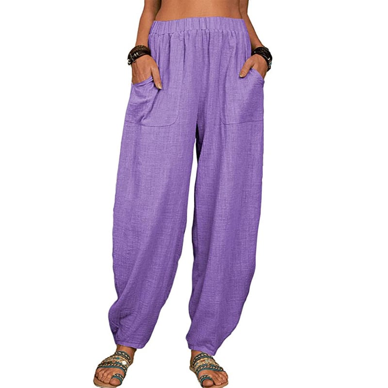 ELVIANE - CASUAL COTTON-LINEN HAREM PANTS