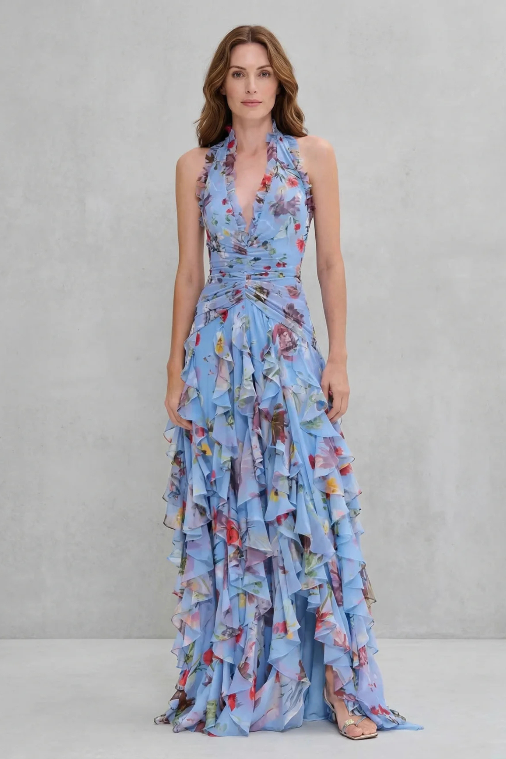 AURORA | HALTER MAXI DRESS FOR WOMEN