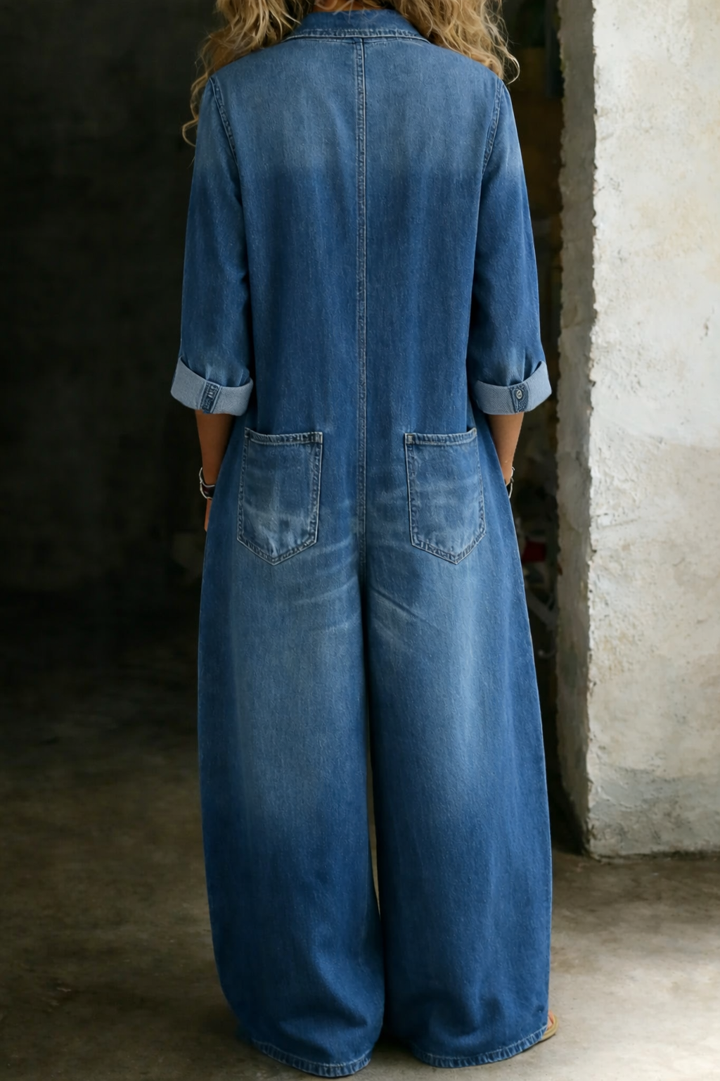 LENA | RELAXED DENIM JUMPSUIT FOR WOMEN
