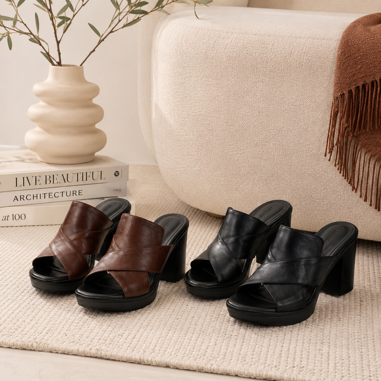 DARCY - ELEGANT BLOCK HEEL SANDALS