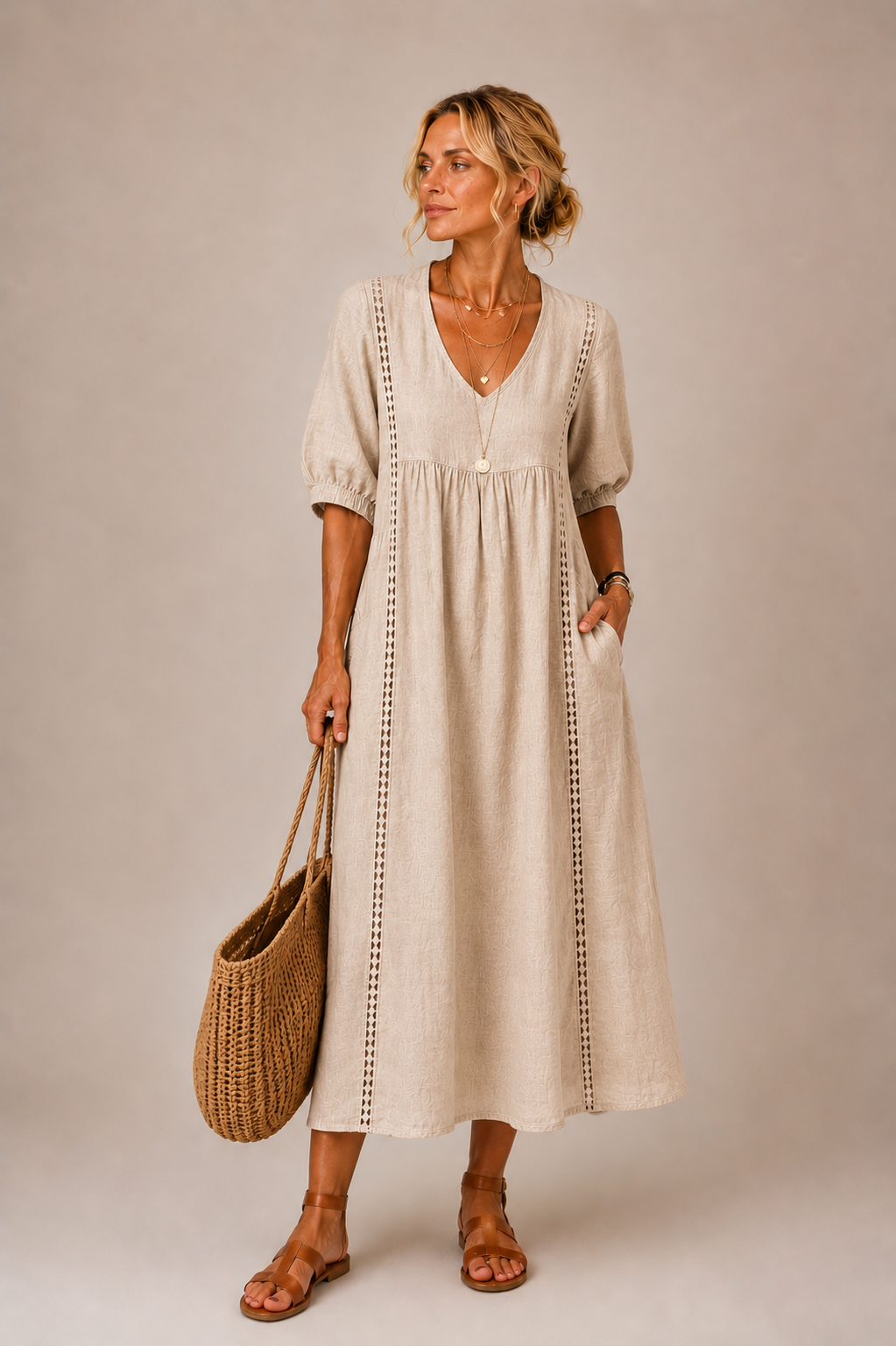 SEFI | SUMMER MIDI DRESS FOR WOMEN