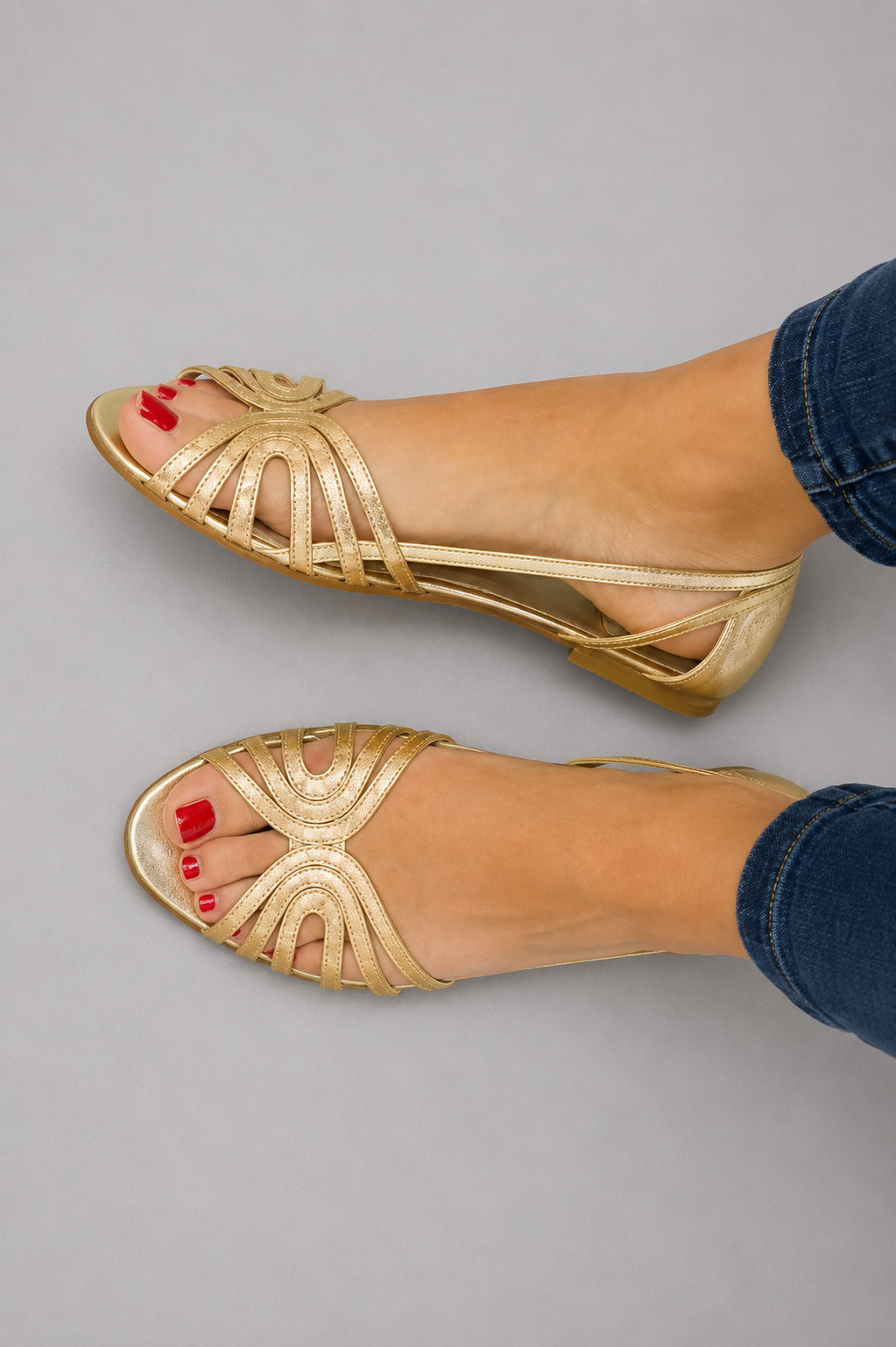 Eleonora | Gold Summer Sandals