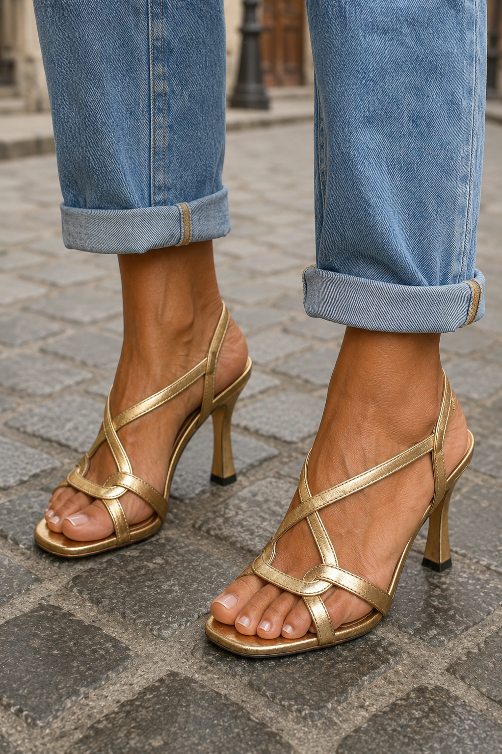 CASSIE | ELEGANT STRAPPY HEELED SANDALS FOR WOMEN