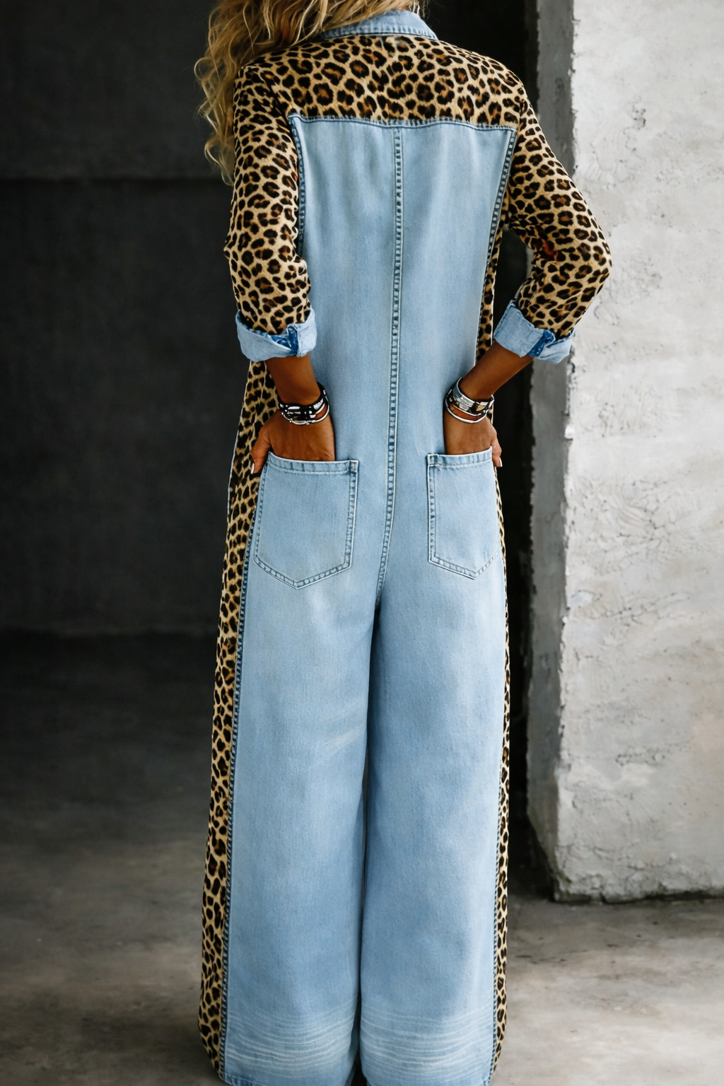 AMANDA | DENIM SHIRT JUMPSUIT FOR WOMEN