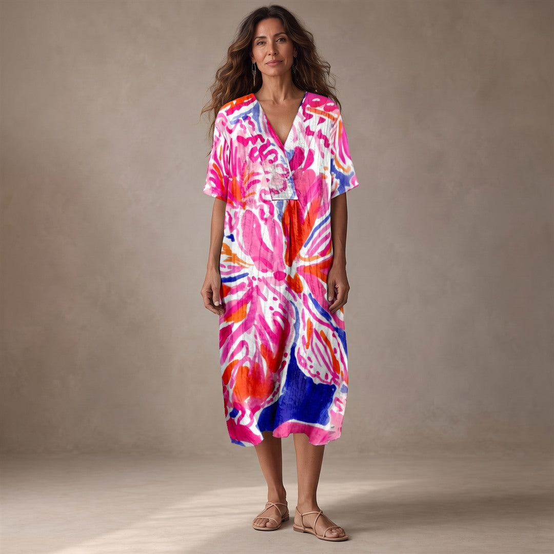 EUGENIA | VIBRANT TIE-DYE SUMMER DRESS FOR WOMEN