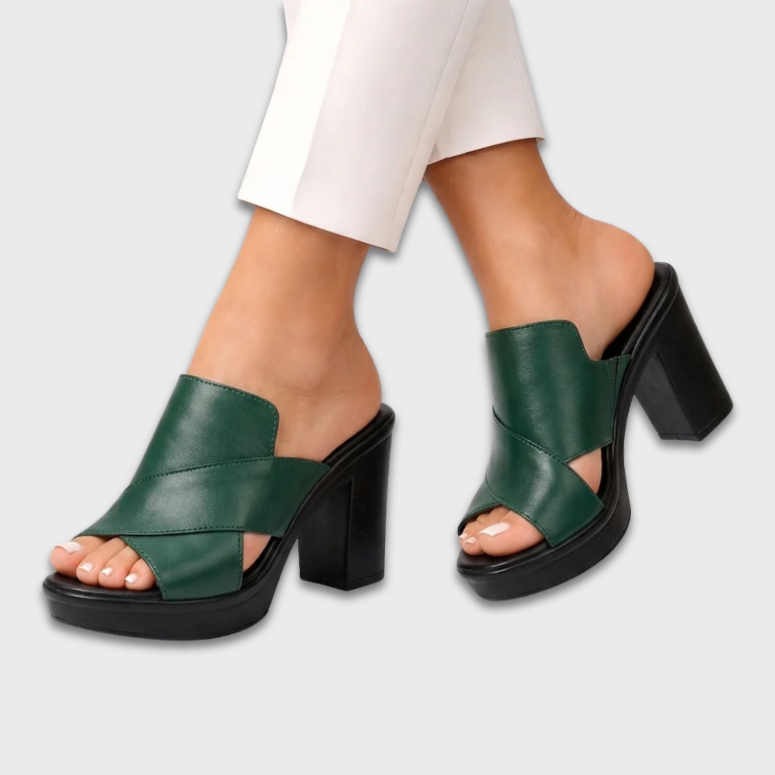 DARCY - ELEGANT BLOCK HEEL SANDALS