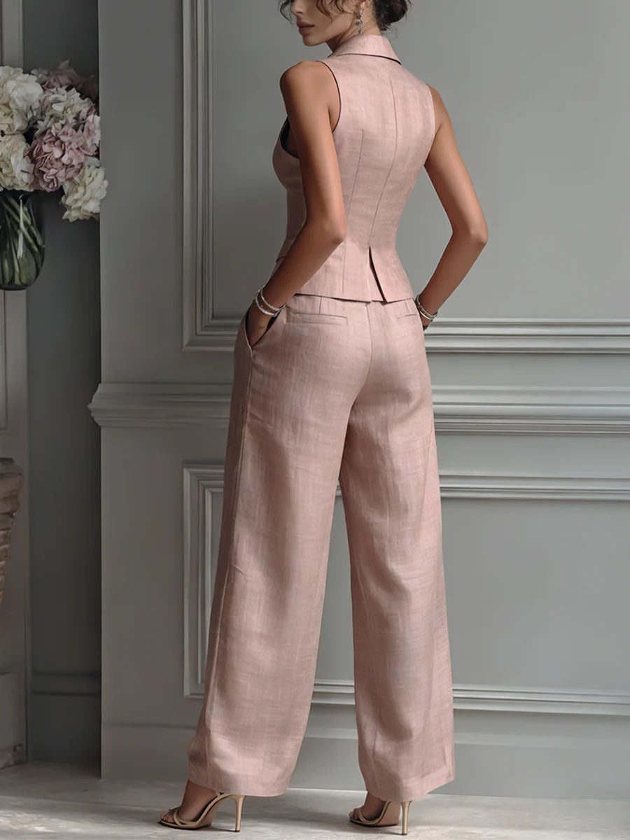 SELMIRA | ELEGANT V-NECK TWO-PIECE SET FOR WOMEN