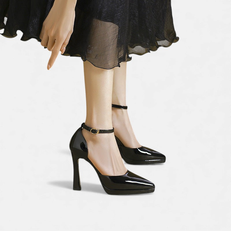 EVETTE - LEATHER HEELS