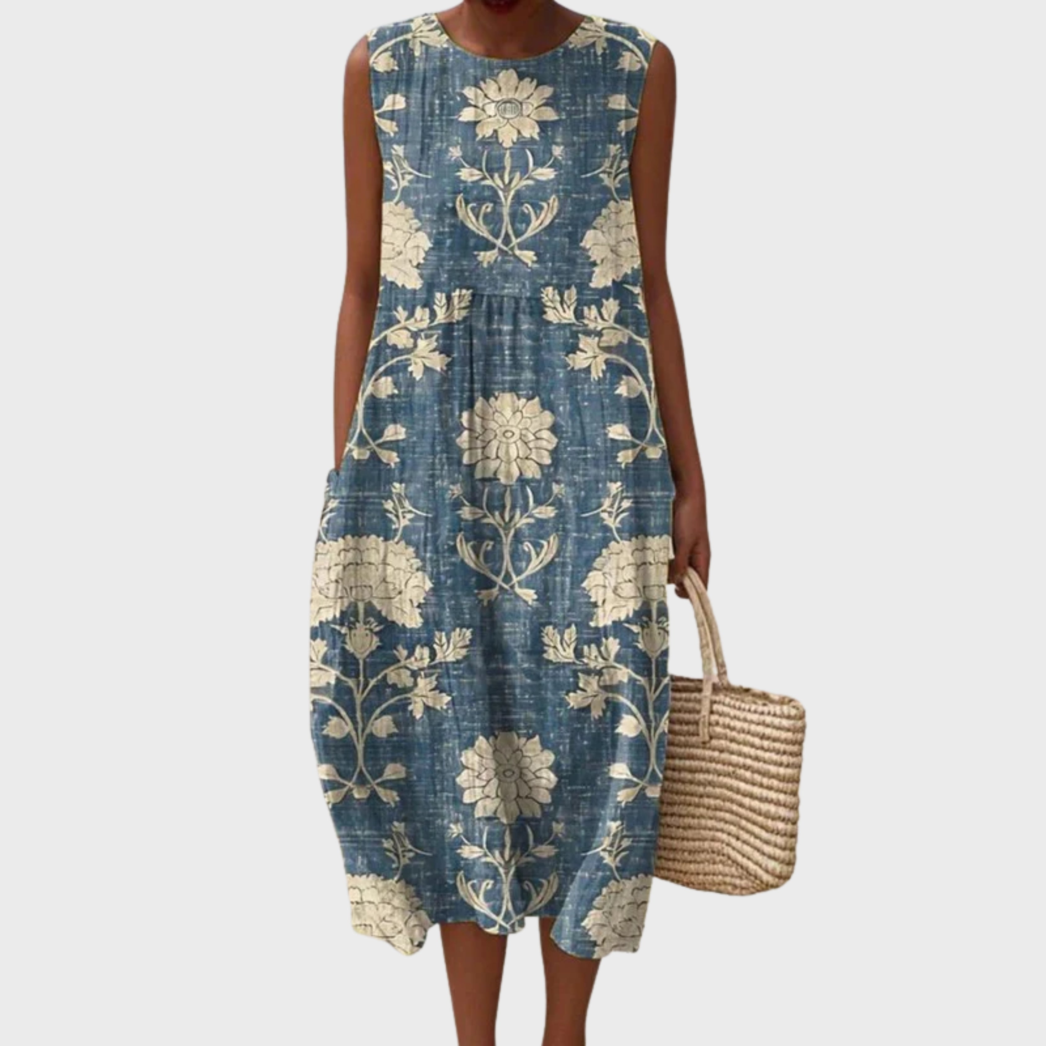 MARTHA - COASTAL GARDEN MIDI DRESS