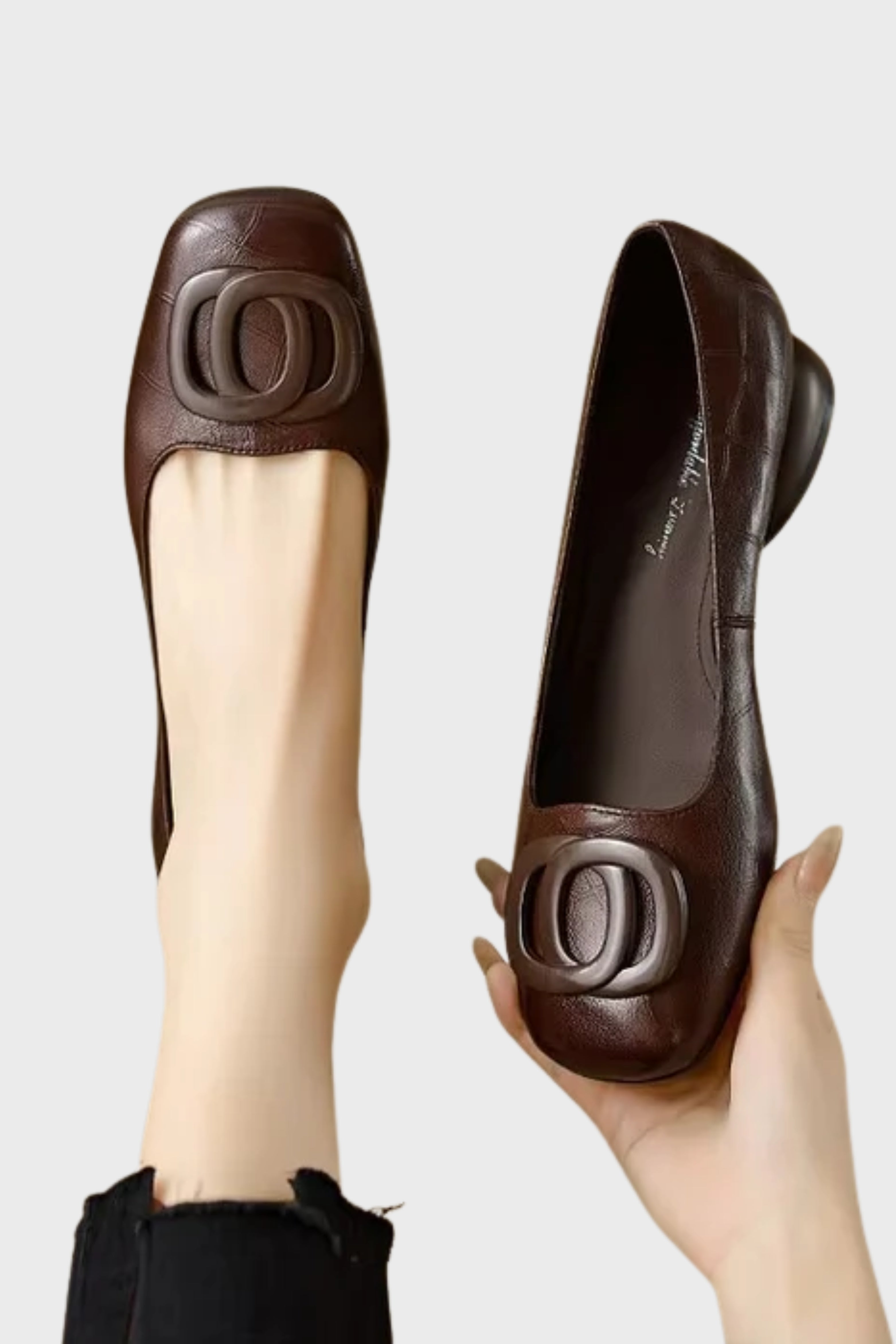 OLIVIA | SQUARE TOE FLATS FOR WOMEN