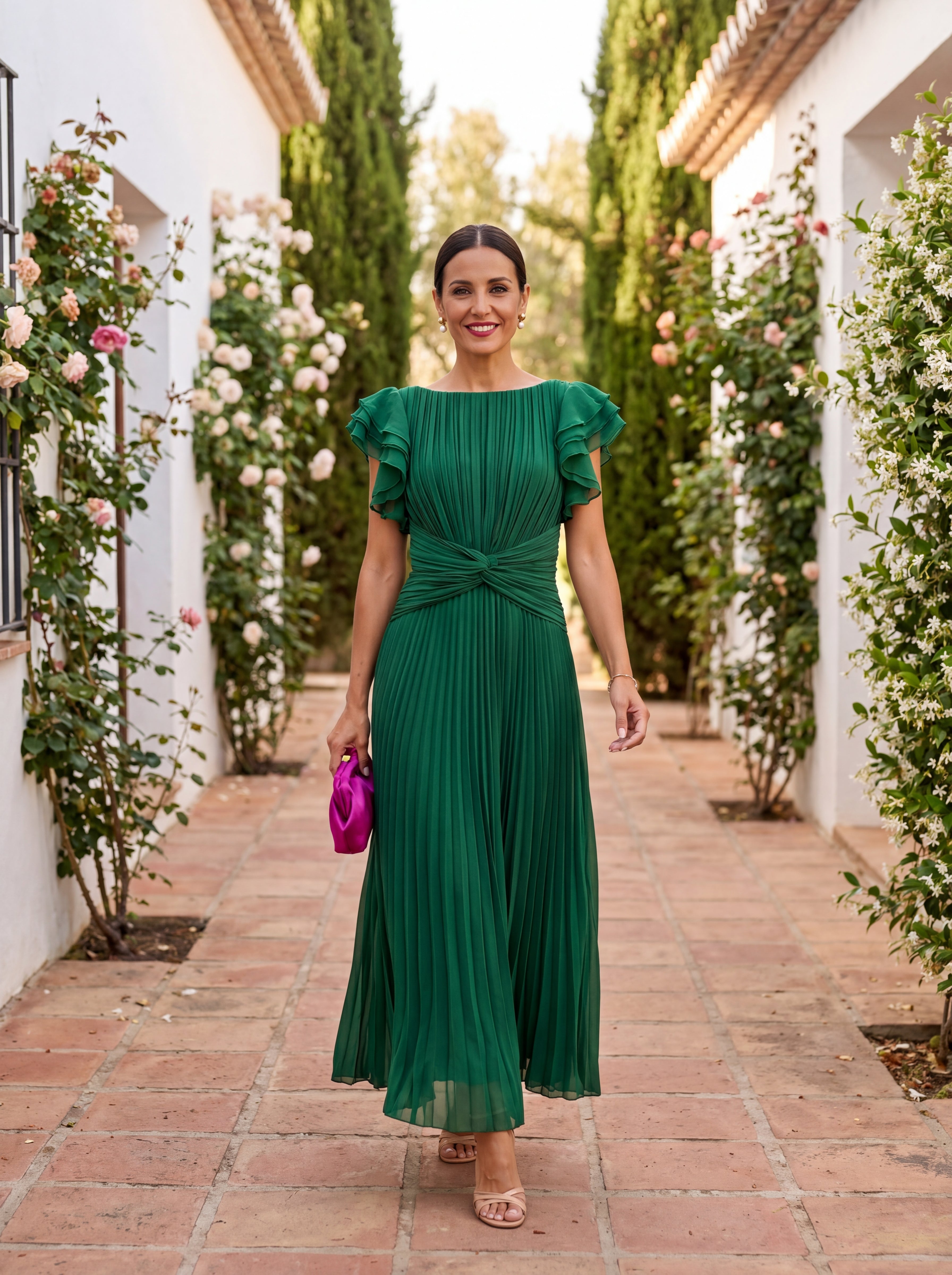 SELENA | FLOWY TULLE MAXI DRESS FOR WOMEN