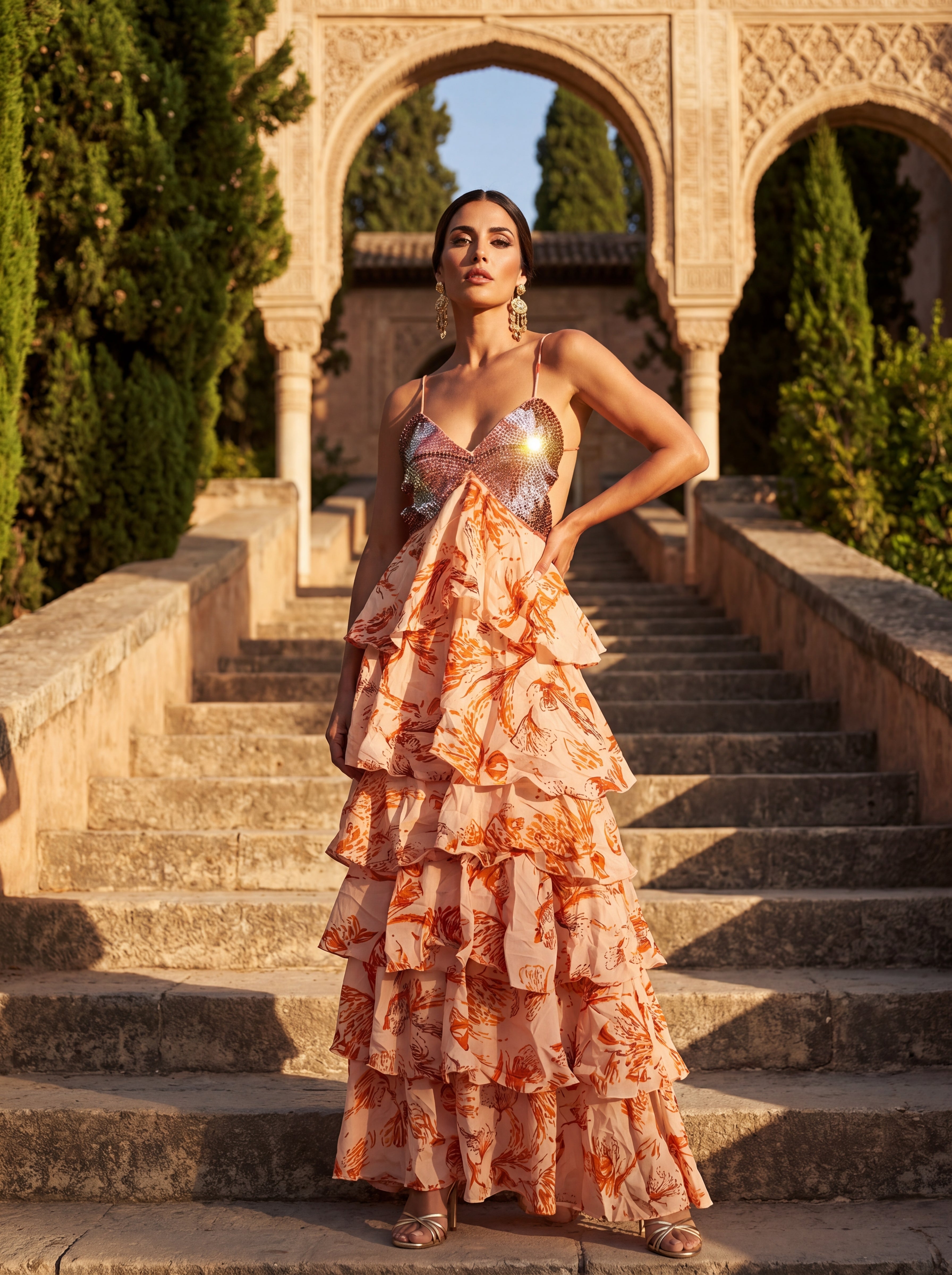 BIANCA | SILK-LOOK IBIZA DRESS FOR WOMEN