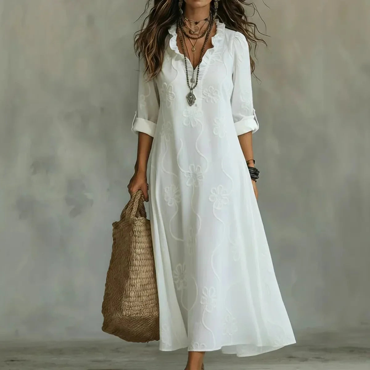 FLORE | FLORAL MAXI DRESS FOR WOMEN