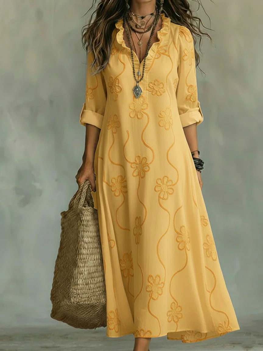 FLORE | FLORAL MAXI DRESS FOR WOMEN