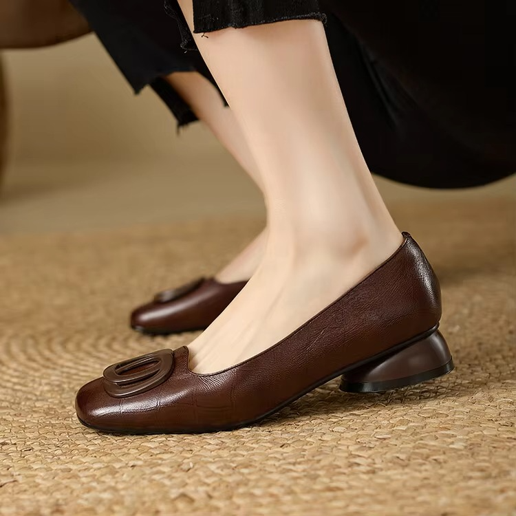 OLIVIA | SQUARE TOE FLATS FOR WOMEN
