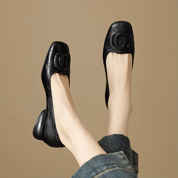 OLIVIA | SQUARE TOE FLATS FOR WOMEN