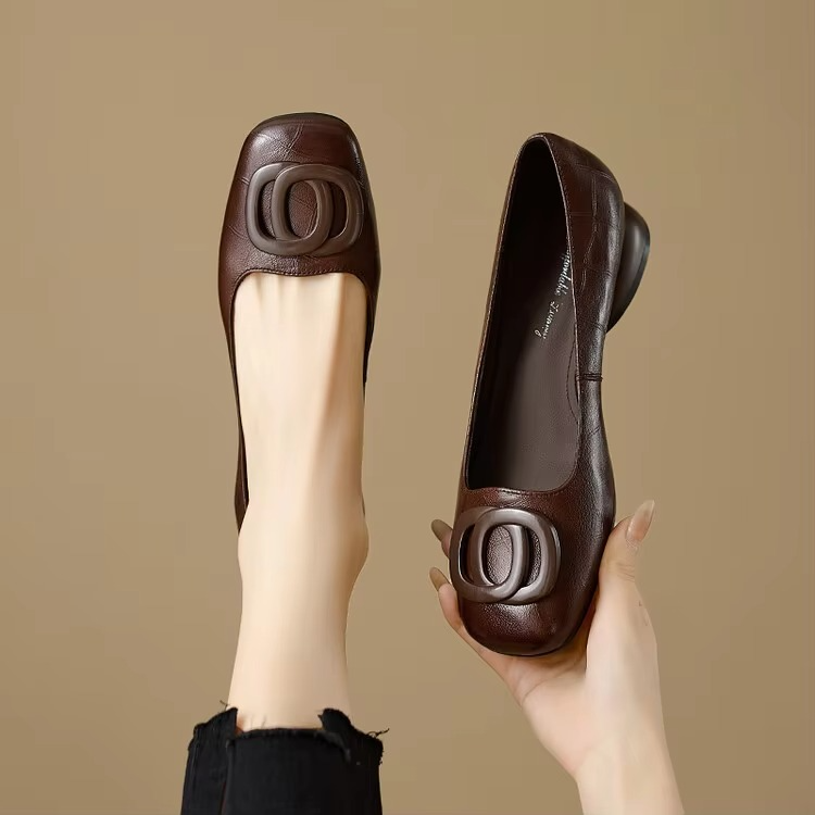 OLIVIA | SQUARE TOE FLATS FOR WOMEN