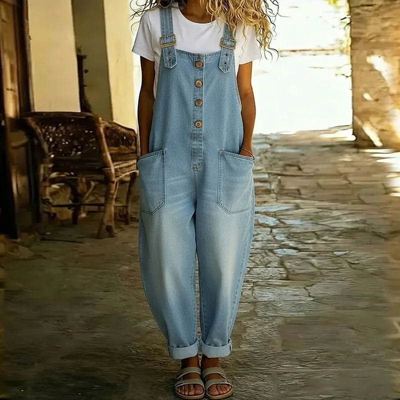 SAYLOR – VINTAGE DENIM OVERALLS