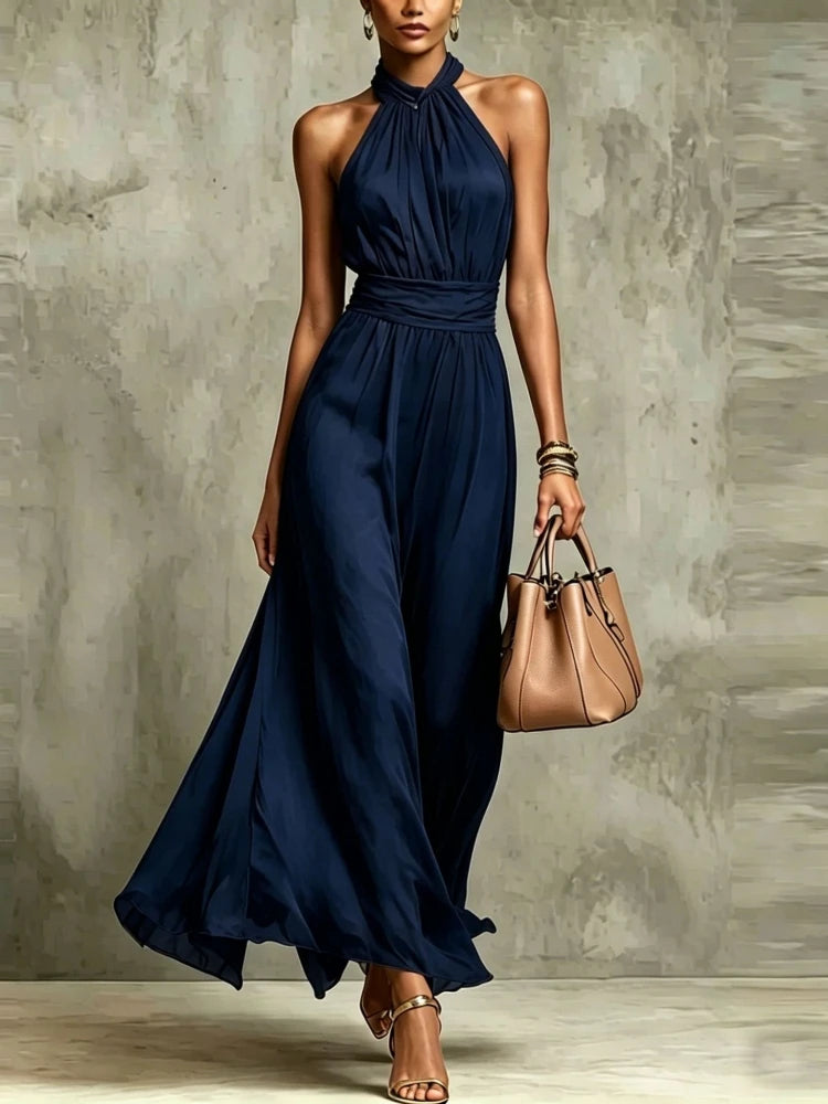 NATALIE | HALTER MAXI DRESS FOR WOMEN