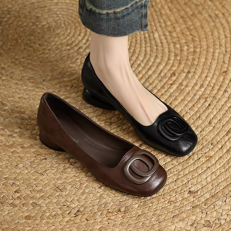 OLIVIA | SQUARE TOE FLATS FOR WOMEN