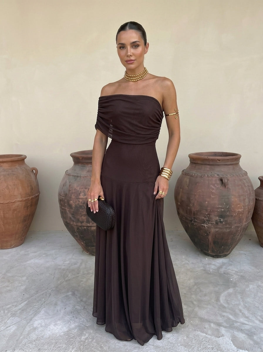 SIMBA | ELEGANT TULLE MAXI DRESS FOR WOMEN